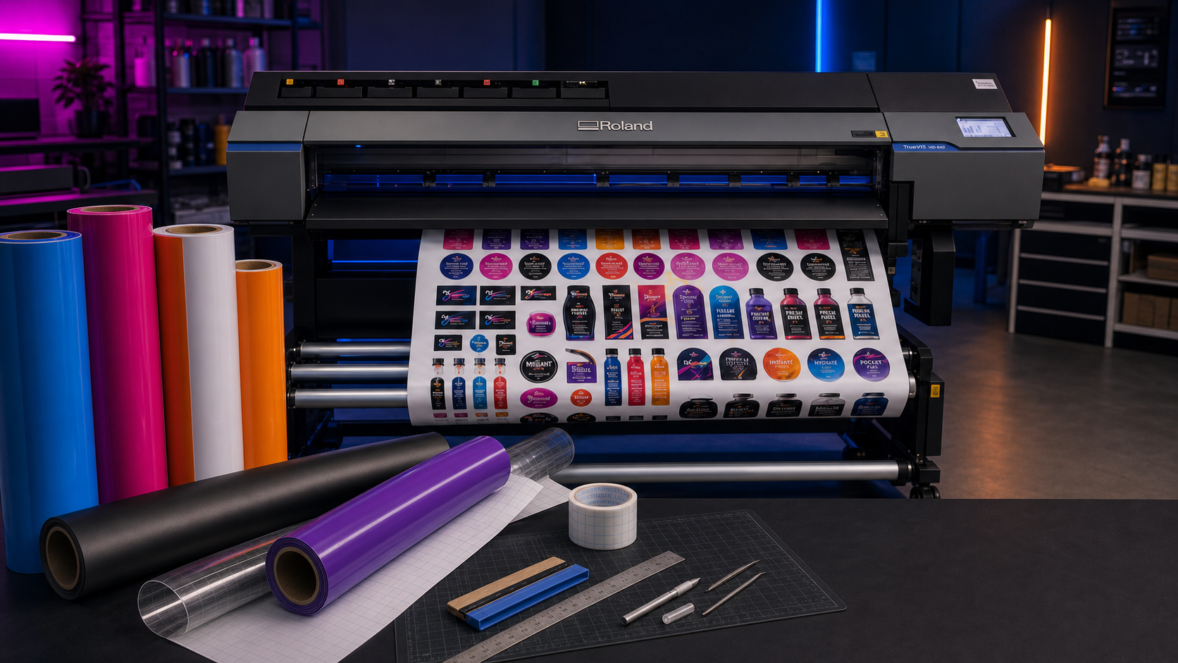Professional printing equipment used by No Smudge